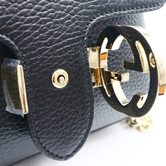 Gucci Interlocking G Chain Shoulder Bag Black - Picture 9 of 12